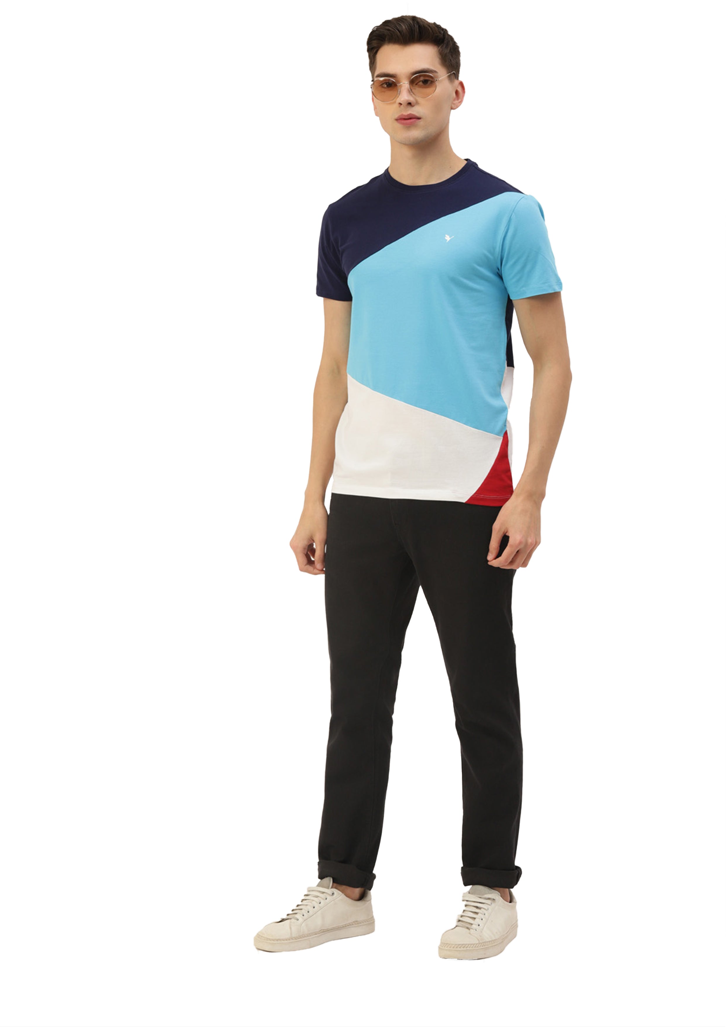 MENS COTTON RICH LYCRA HALF SLEEVE CREW NECK T-SHIRTS
