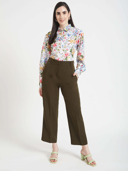 Premium Micro Digital Print Puff Sleeve Shirt