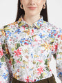 Premium Micro Digital Print Puff Sleeve Shirt