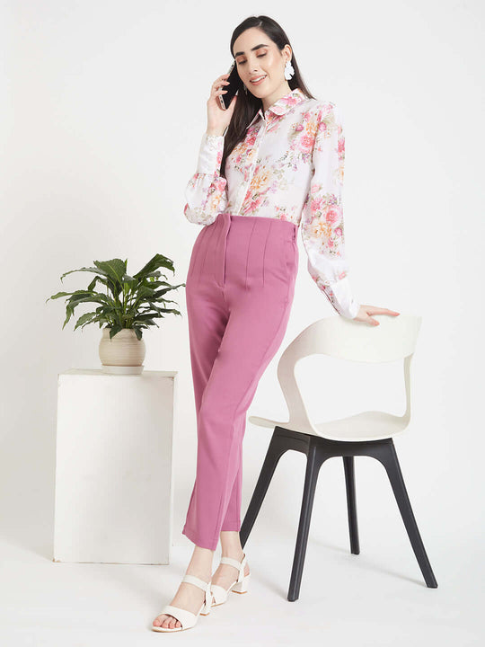 Premium Muslin Digital Print Puff Sleeve Shirt