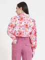 Premium American Crepe Digital Print Puff Sleeve Shirt
