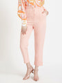 Women'S Luxury Banana Crepe Peach Skin Fit Multi Pleated Trouser
