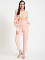 Women'S Luxury Banana Crepe Peach Skin Fit Multi Pleated Trouser