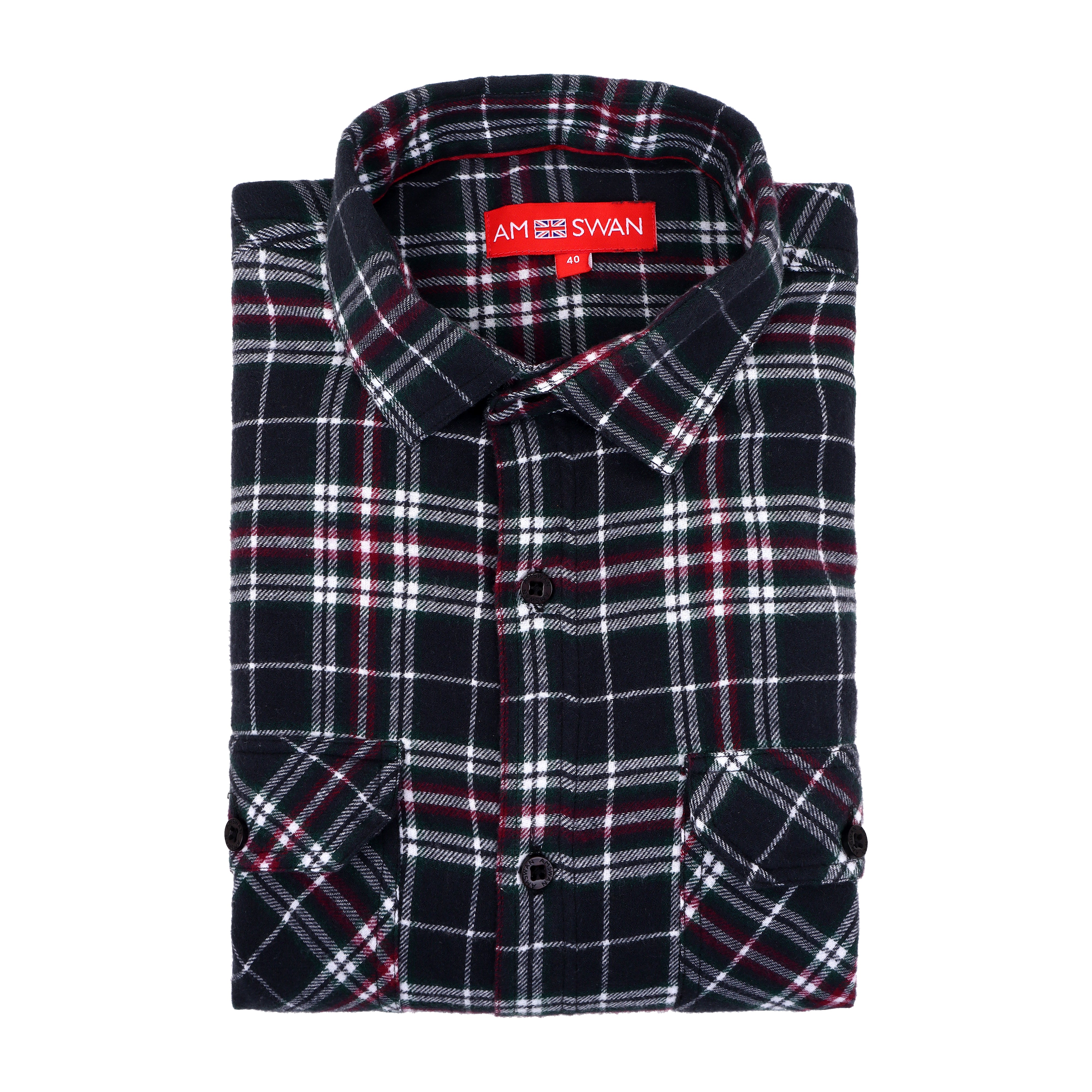 Premium Cotton flannel shirt With Stylish Buttoned Flap Pockets