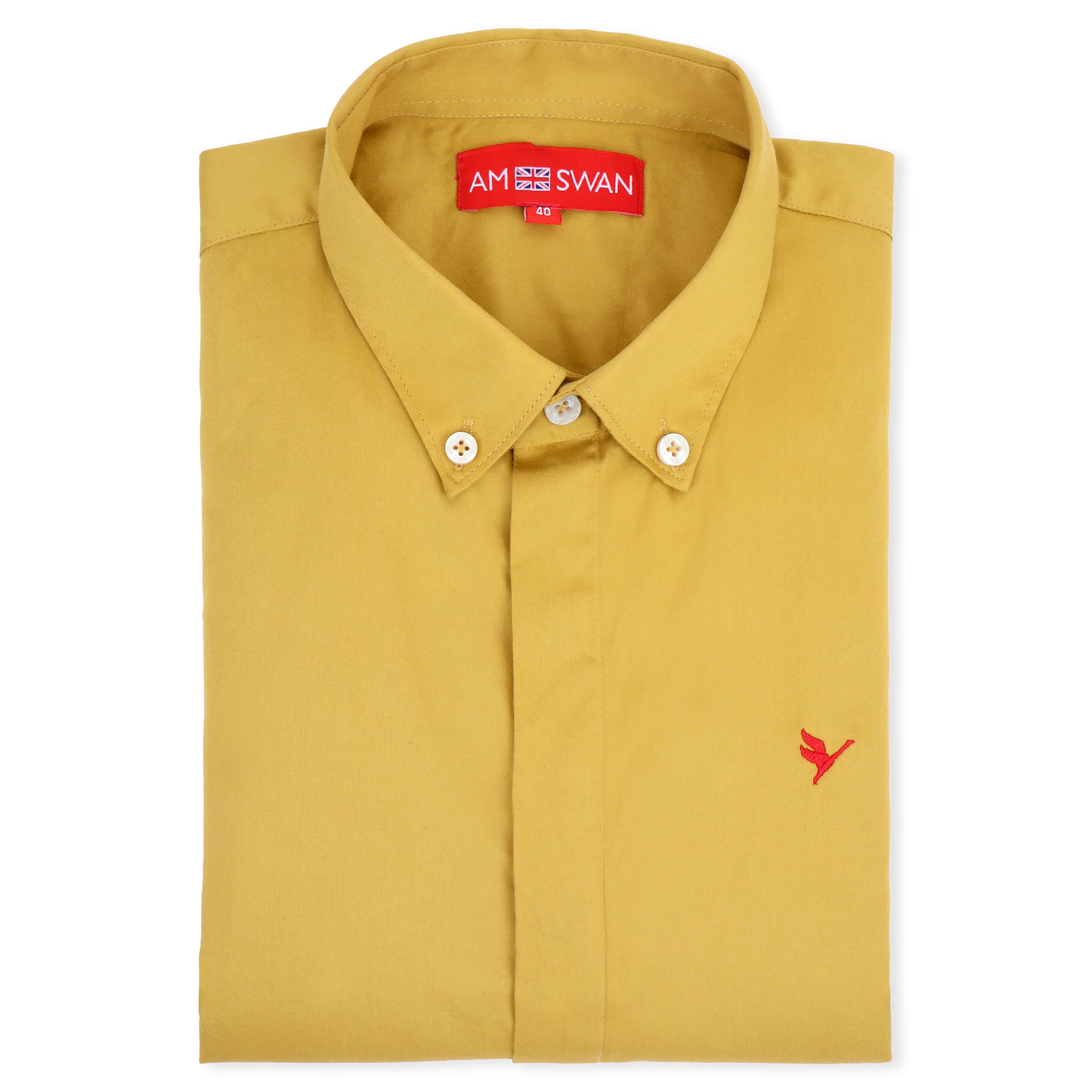Yellow Shirt With Premium Cotton Lycra