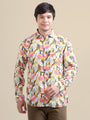 Men'S Floral Print Premium Rayon Shirt
