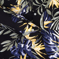 Men's Premium Rayon Shirt With Jungle Print In Full Sleeve And Black Color