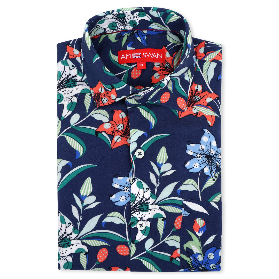 Amswan Men'S Premium Rayon Shirt With Print