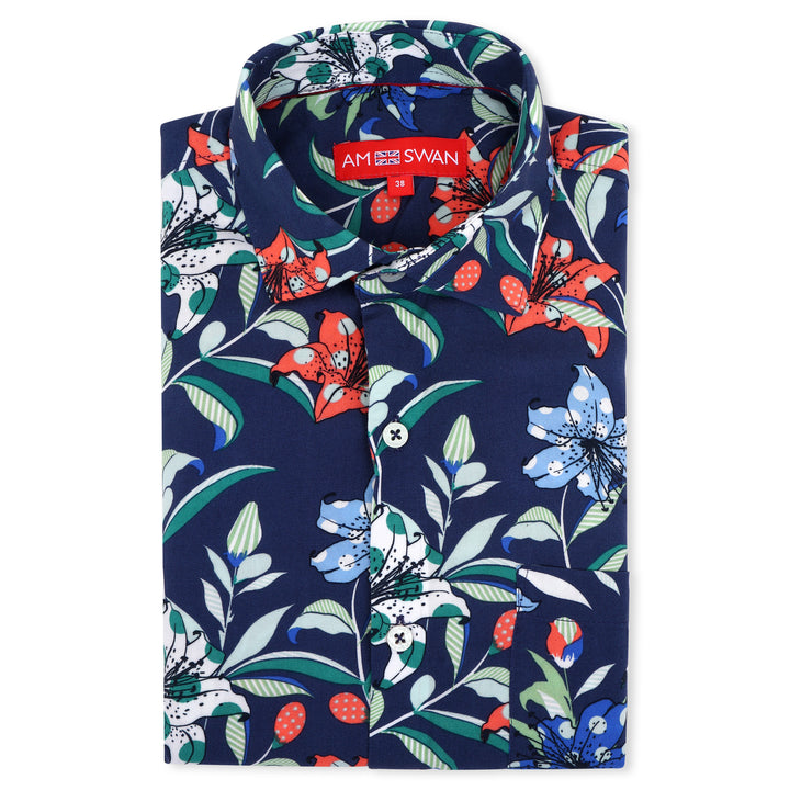 Amswan Men'S Premium Rayon Shirt With Print