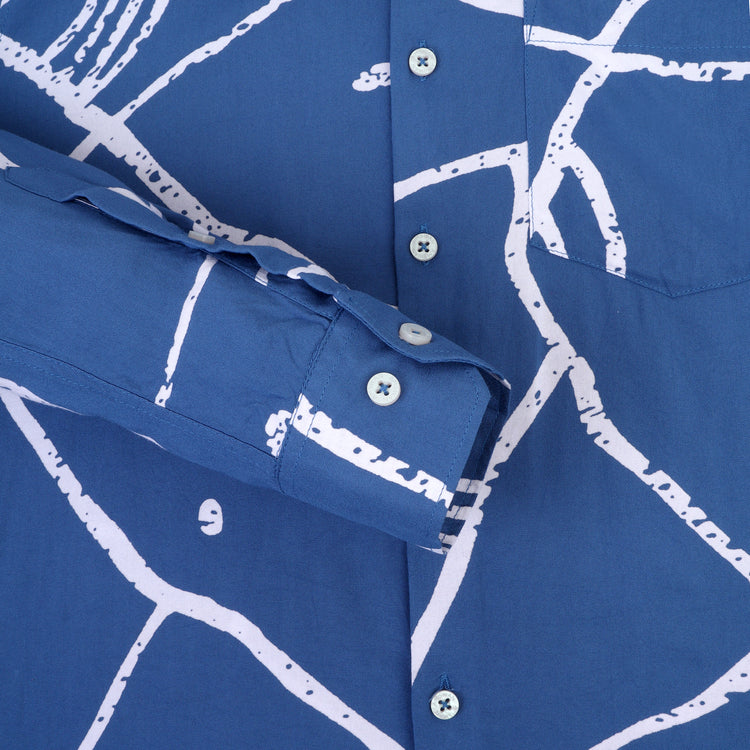 Abstract Printed Premium Shirt For Men'S In Rayon Fabric