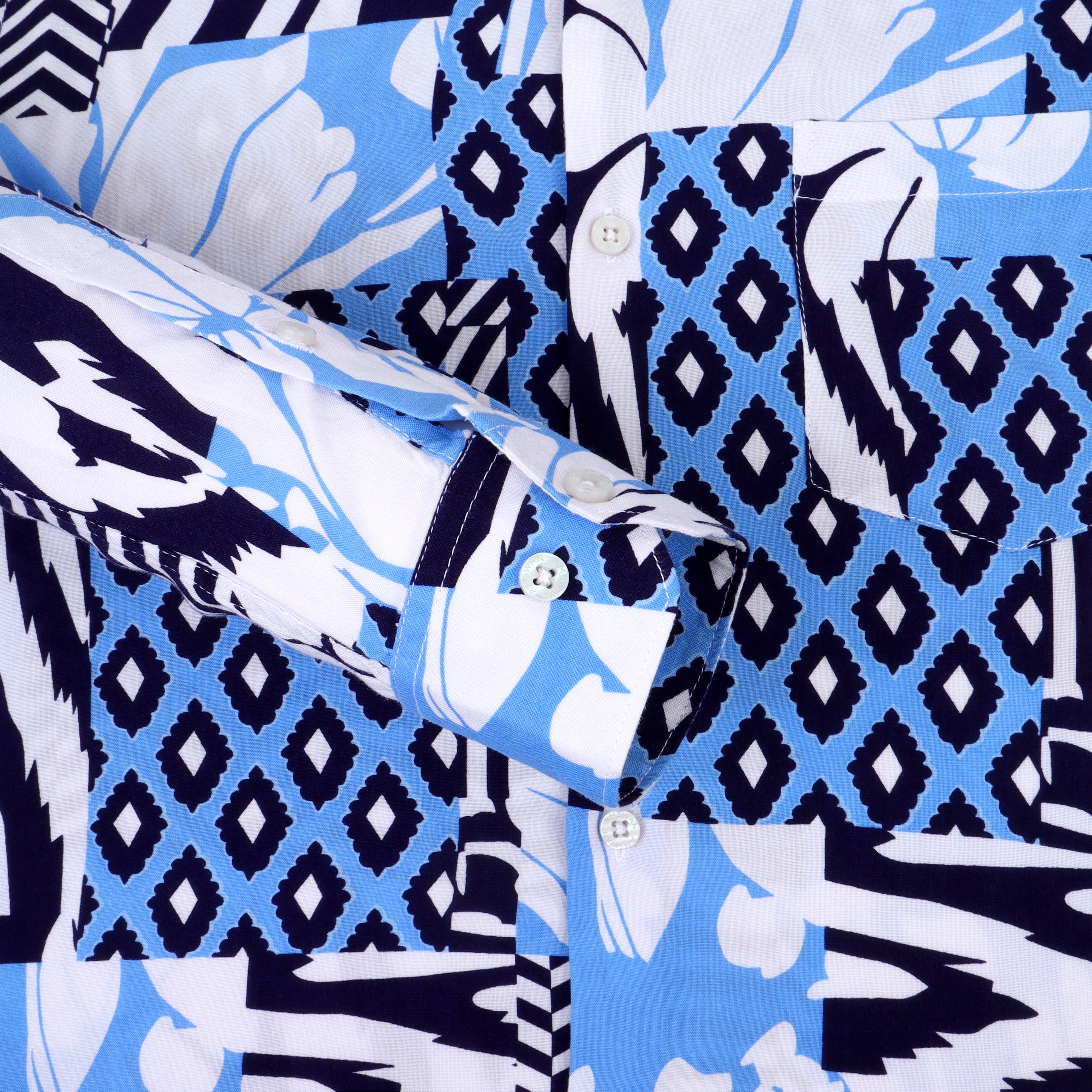 Men'S Premium Rayon Shirt With Tropical Print