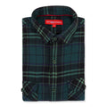 Premium Cotton Dark Green Plaid Flannel Shirt