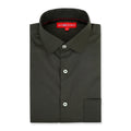 Olive Green Shirt With Premium Cotton Lycra Blend