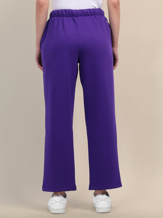 Amswan Womens Premium Cotton Purple Sweatpant