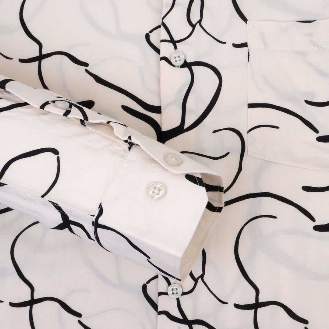 Women'S Premium Rayon Shirt With Abstract Print