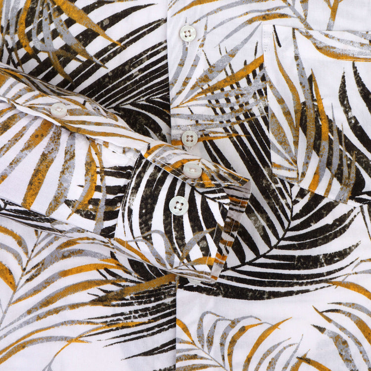 Women'S Botanical Print Premium Rayon Shirt