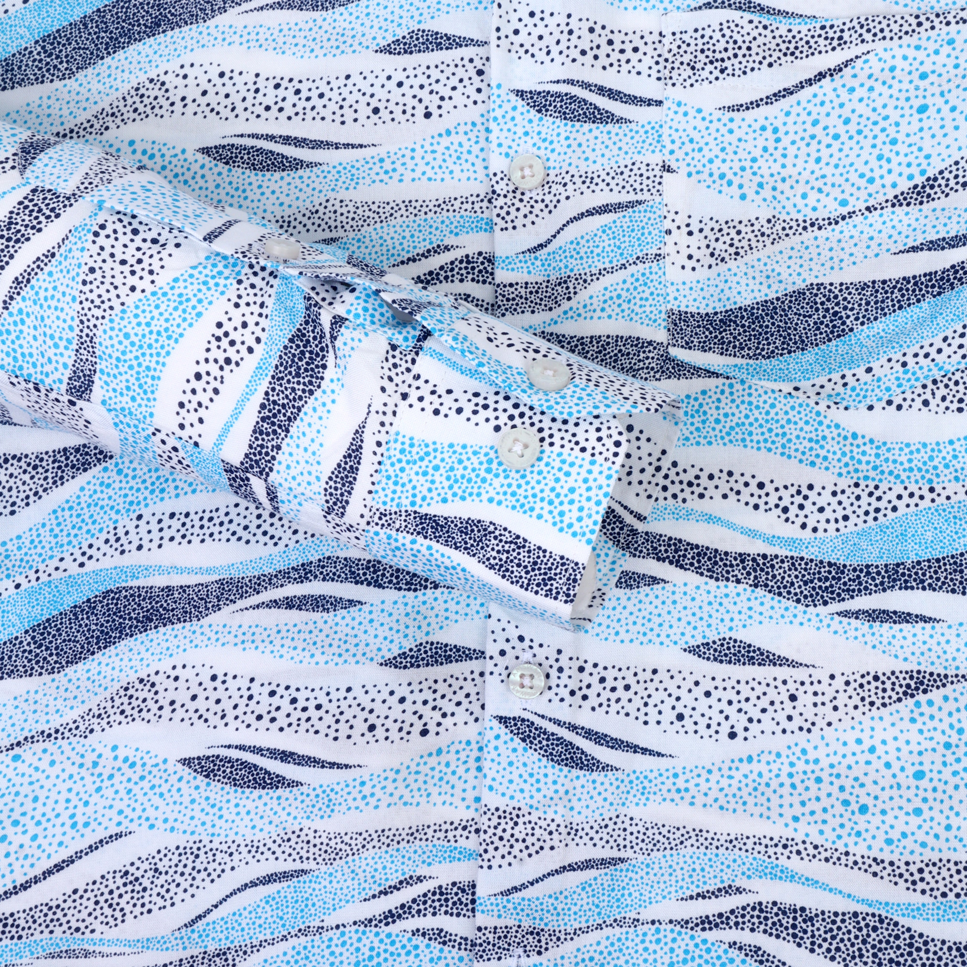 Men'S Premium Rayon Shirt With Self-Design Spread Collar