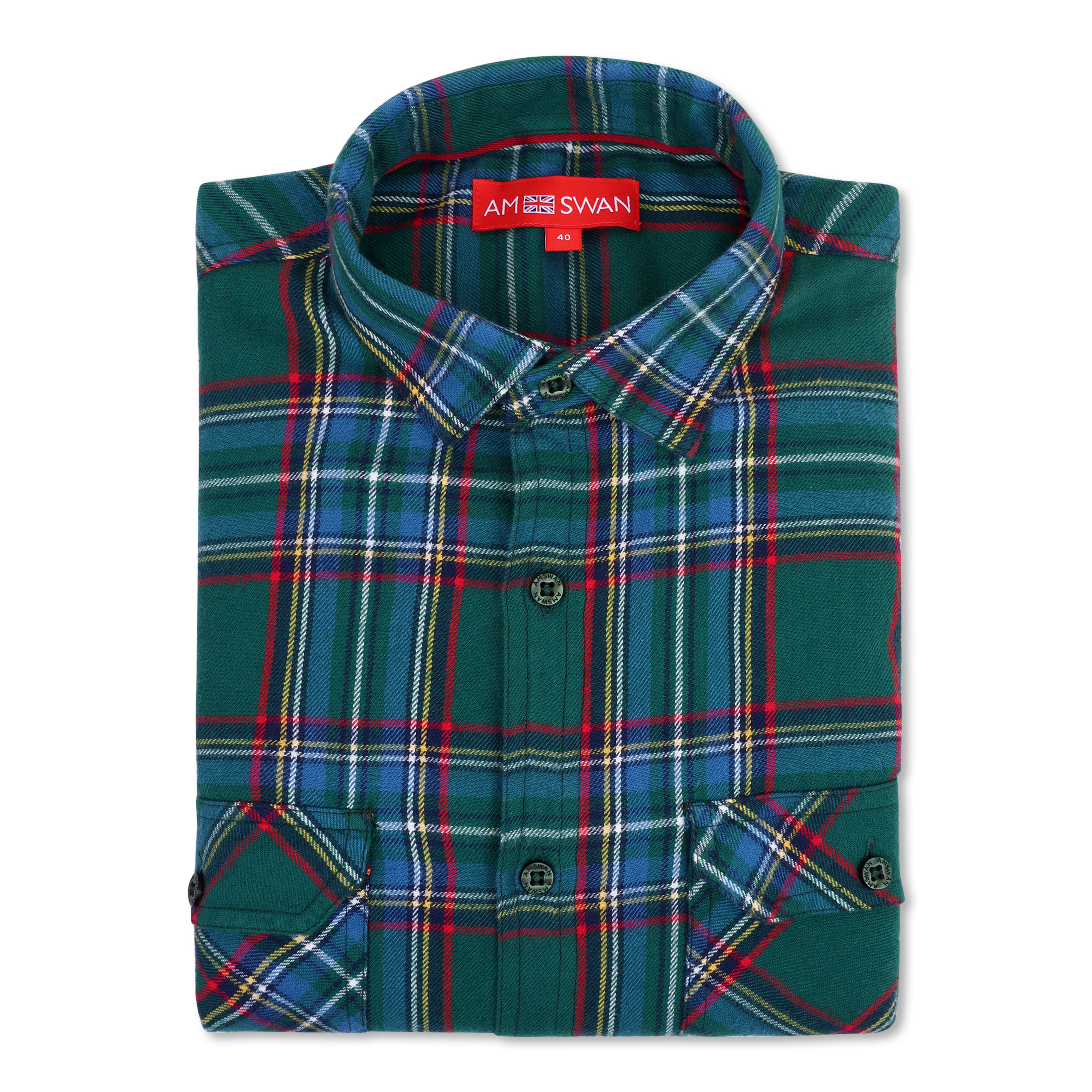 Premium Cotton Green Plaid Flannel Shirt