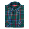 Premium Cotton Green Plaid Flannel Shirt