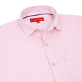 Premium Cotton Lycra Satin Pink Shirt