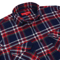 Premium Cotton Flannel Shirt With Spread Collar