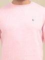 Men'S Pink Sweatshirt With Shorts Cord Set