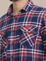 Premium Cotton Flannel Shirt With Spread Collar