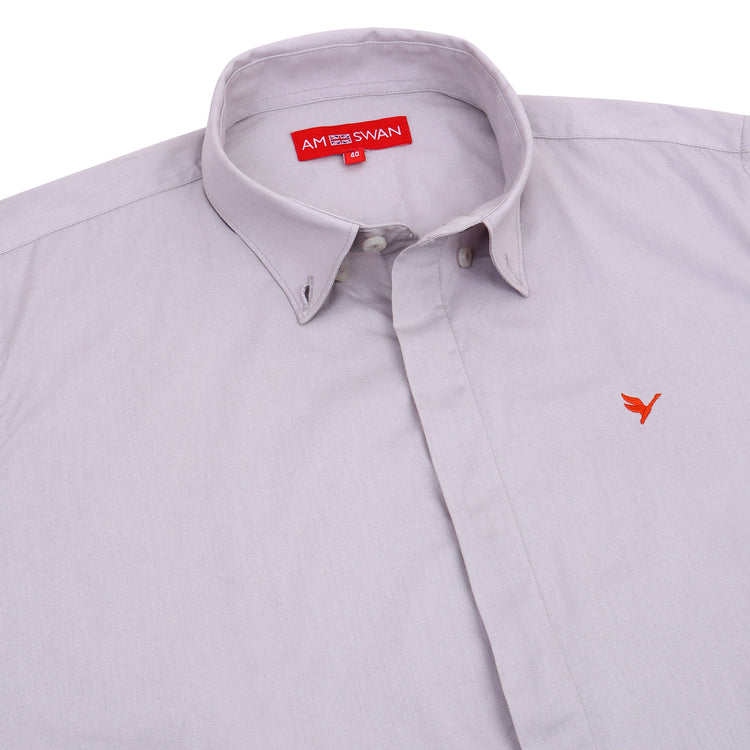 Grey Shirt With Premium Cotton Lycra