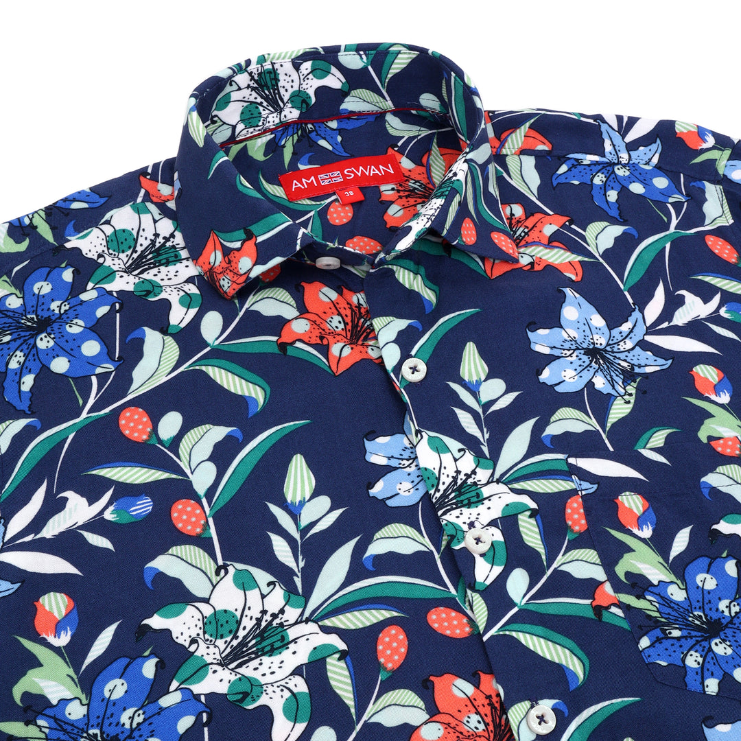 Amswan Men'S Premium Rayon Shirt With Print