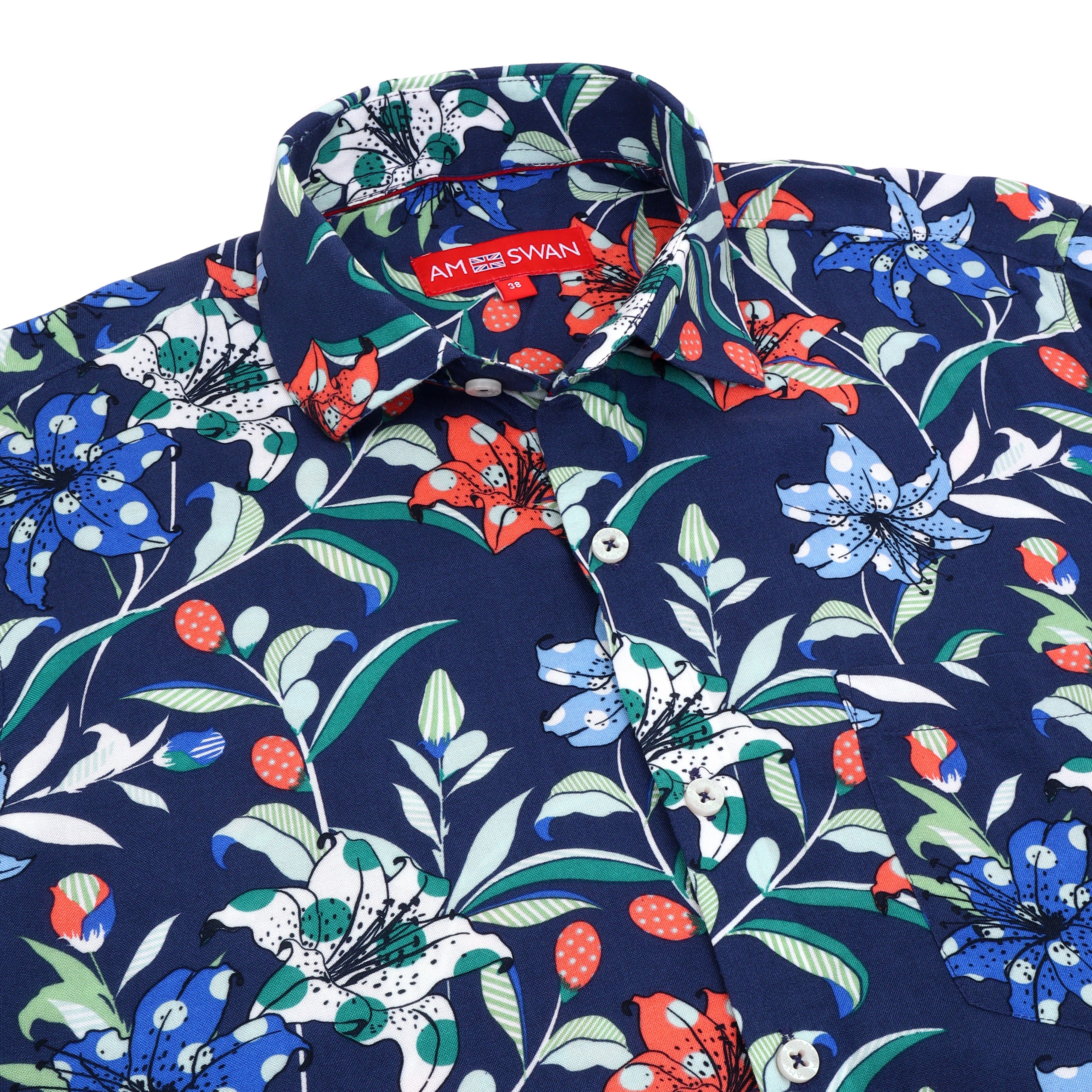 Amswan Men'S Premium Rayon Shirt With Print