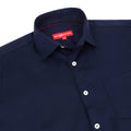 Premium Cotton Lycra Satin Navy Shirt