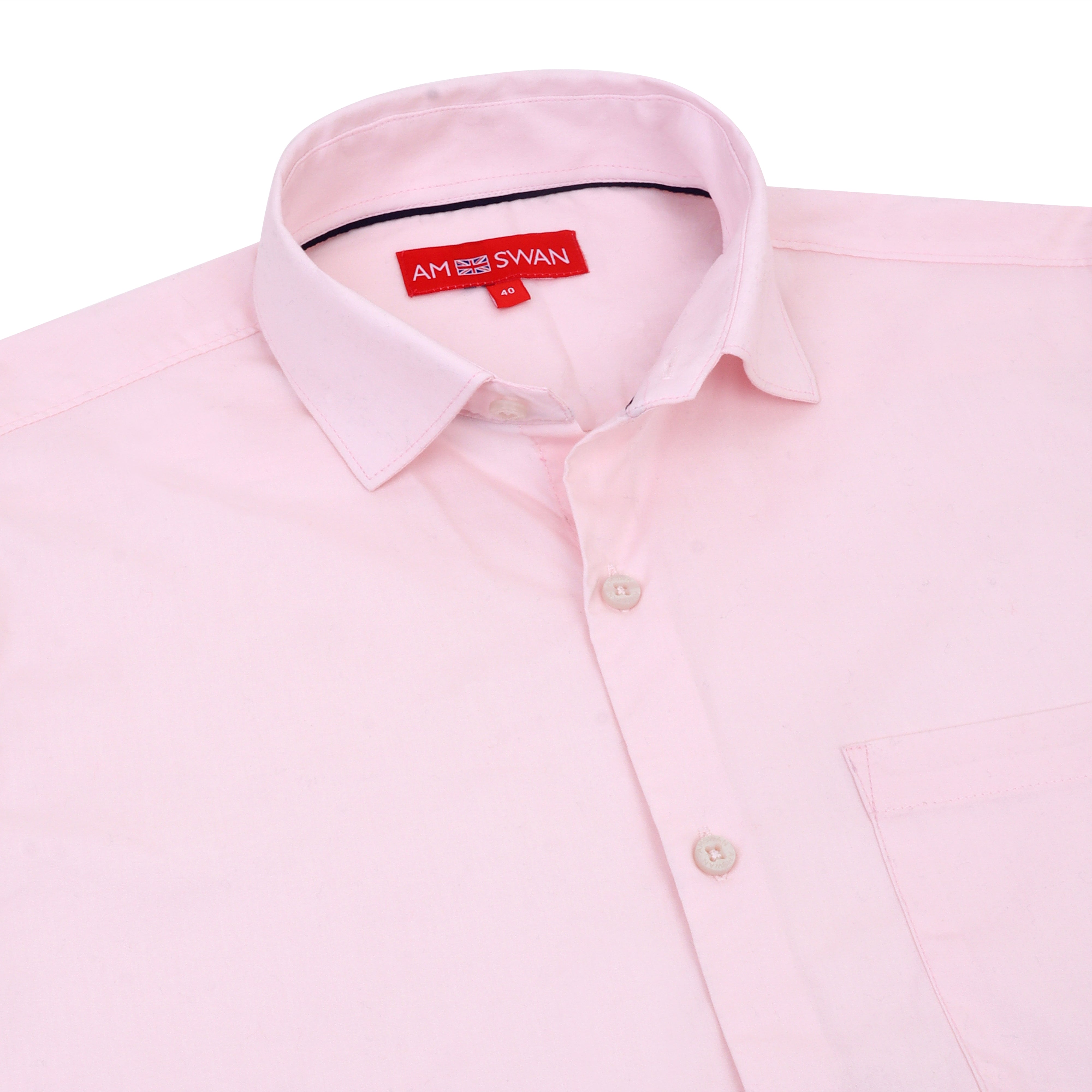Pink Shirt With Premium Cotton Lycra