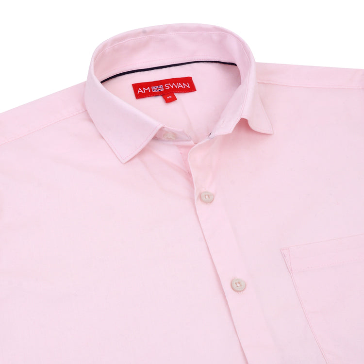 Pink Shirt With Premium Cotton Lycra