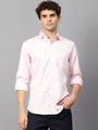 Premium Cotton Lycra Satin Pink Shirt