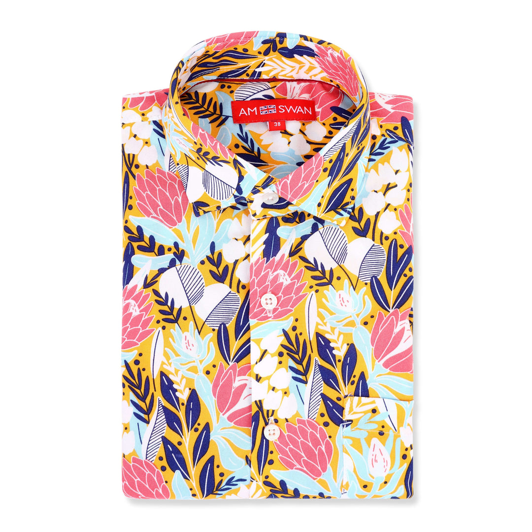 Women'S Floral Print Premium Rayon Shirt