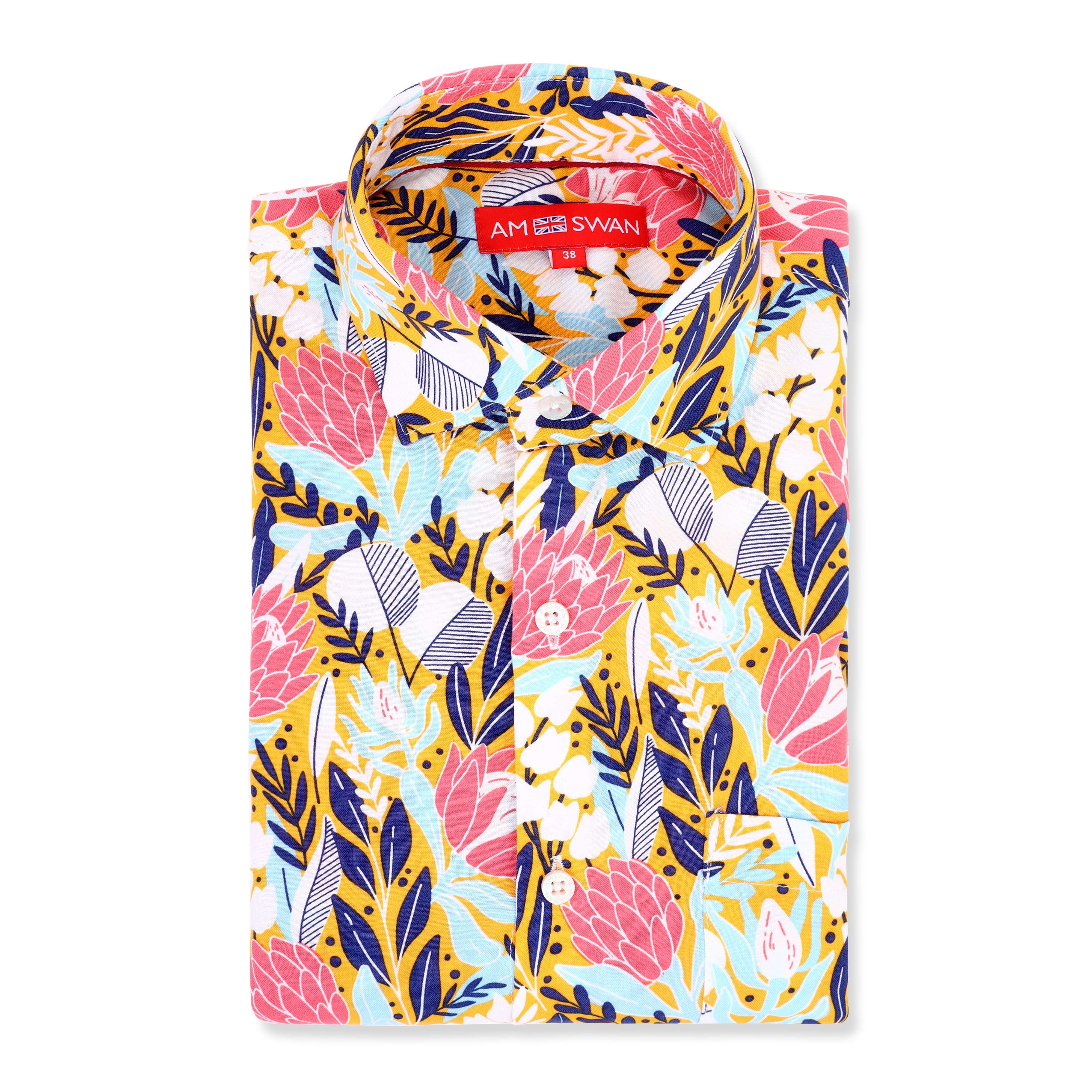 Women'S Floral Print Premium Rayon Shirt