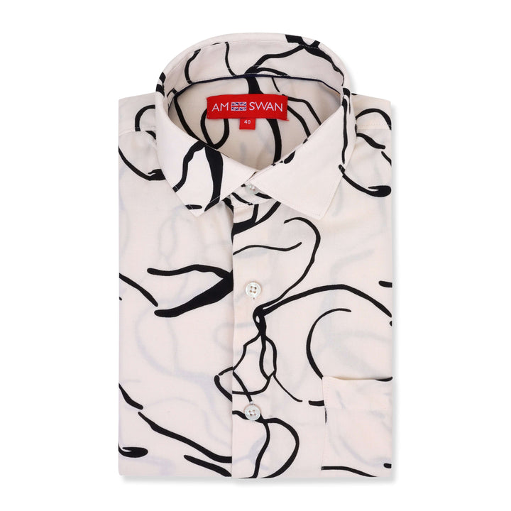 Women'S Premium Rayon Shirt With Abstract Print