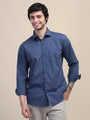 Blue Shirt With Premium Cotton Lycra