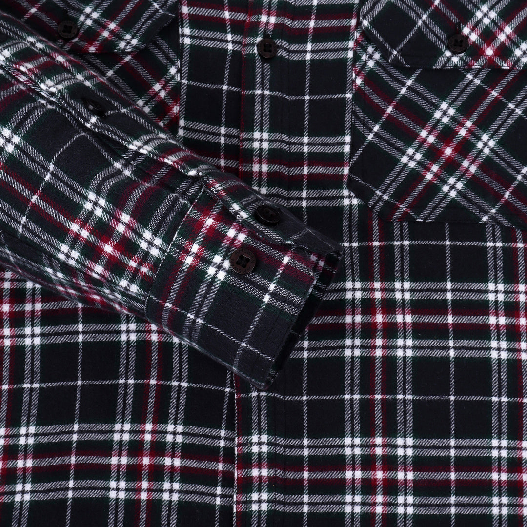 Premium Cotton flannel shirt With Stylish Buttoned Flap Pockets