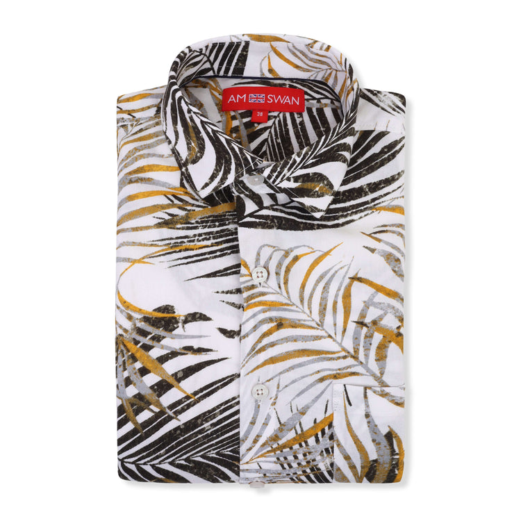 Women'S Botanical Print Premium Rayon Shirt
