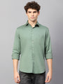 Premium Cotton Lycra Satin Sea Green Shirt