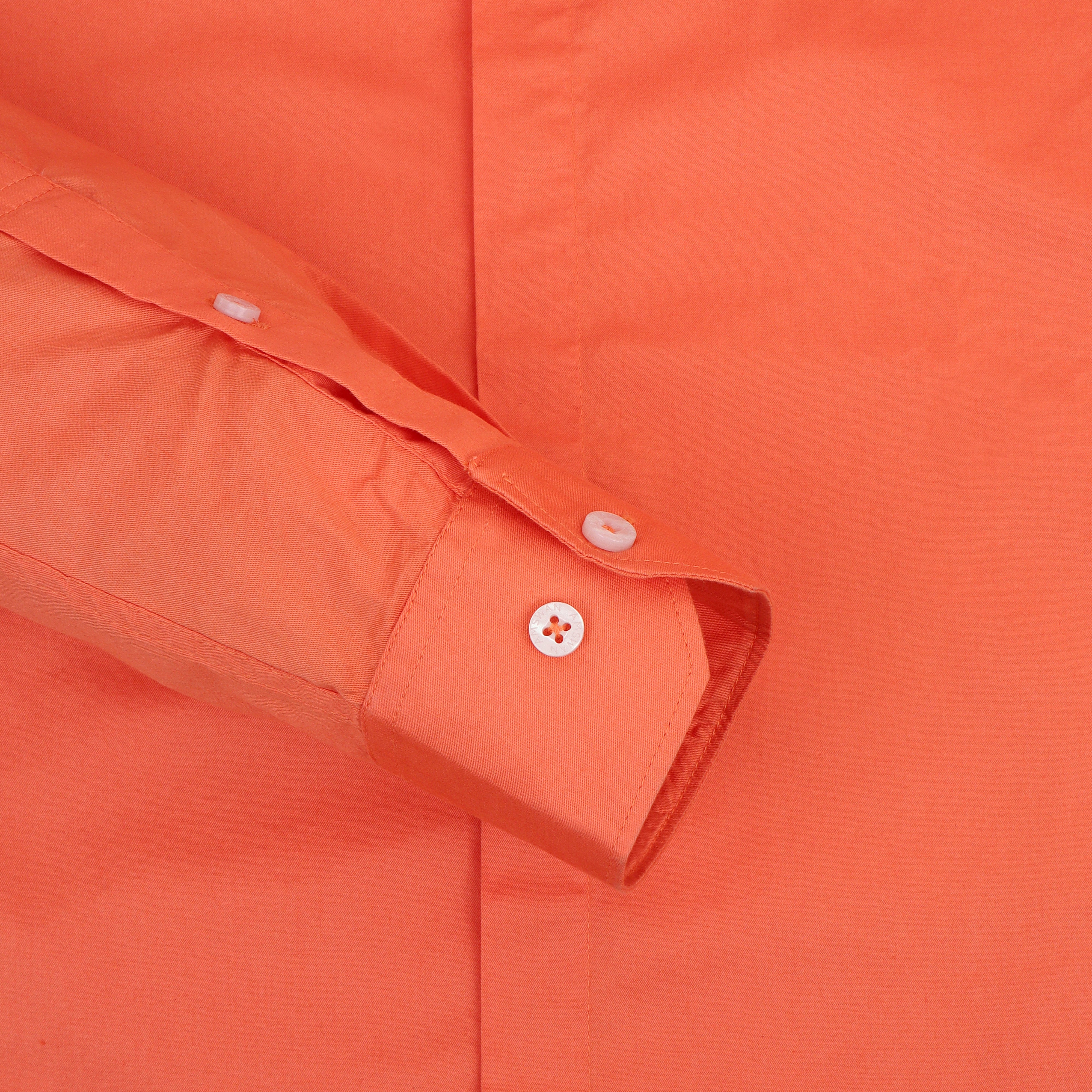 Orange Shirt With Premium Cotton Lycra