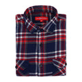 Premium Cotton Flannel Shirt With Spread Collar
