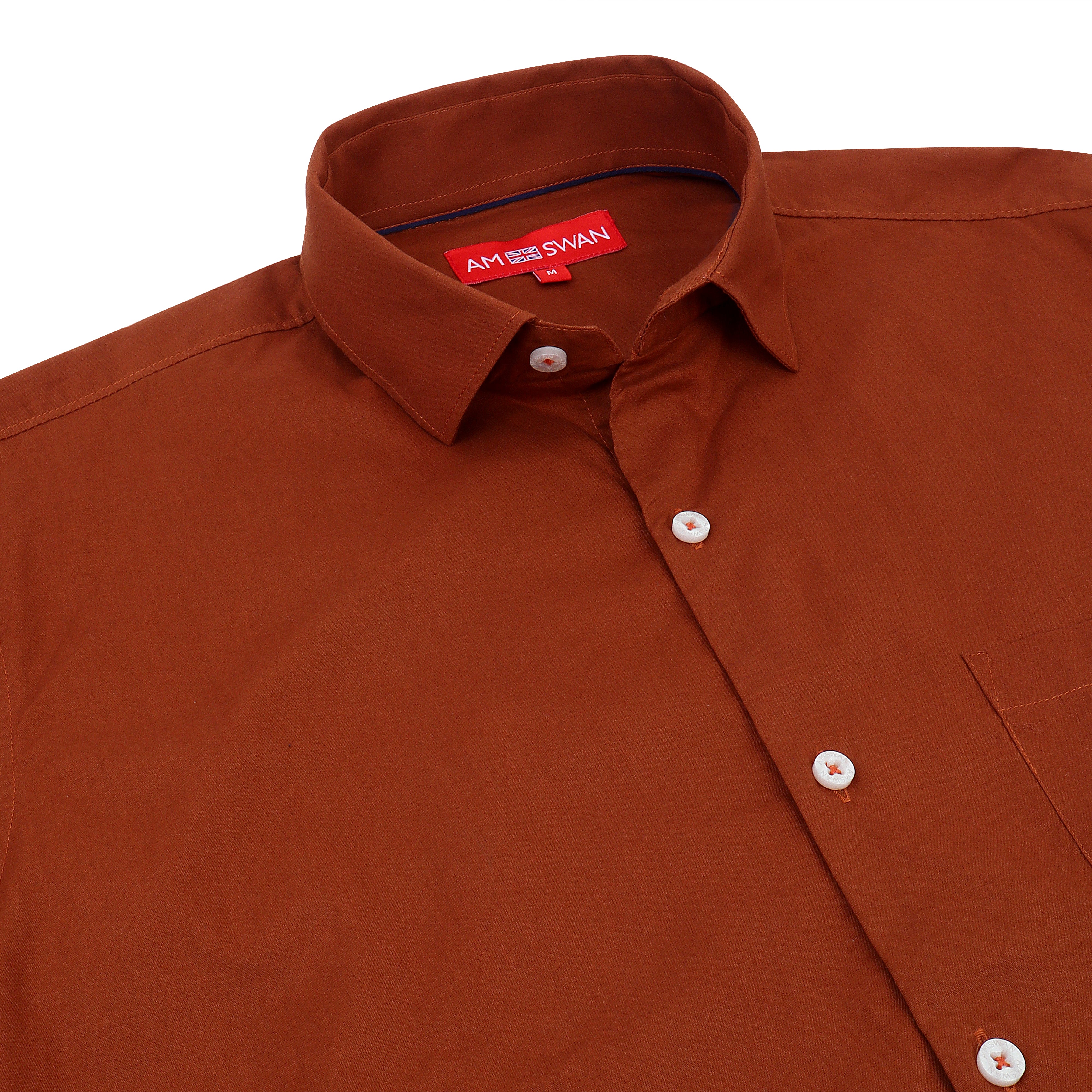 Premium Cotton Lycra Rust Shirt