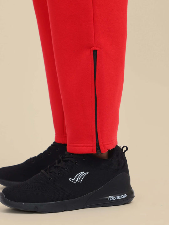 Amswan Men'S Red Cord Set: Half Zipper Sweatshirt & Sweatpants For Ultimate Comfort And Style