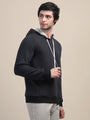 Amswan Men'S Black Stylish And Comfortable Fit Hoodie