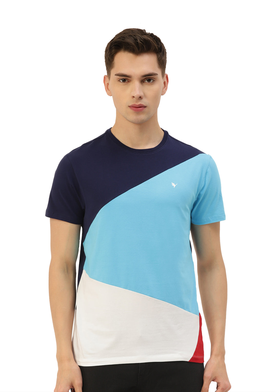 MENS COTTON RICH LYCRA HALF SLEEVE CREW NECK T-SHIRTS