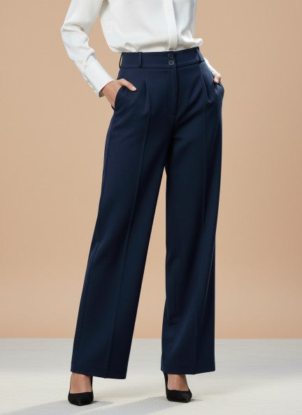 Women'S Luxury Banana Crepe Navy K Pant