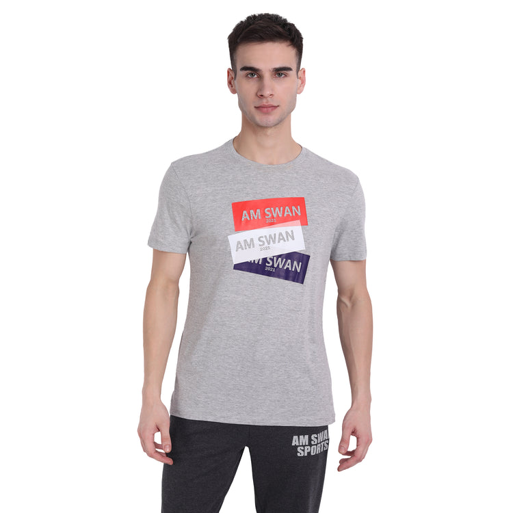 MENS PREMIUM COTTON PRINTED HALF SLEEVE CREW NECK T-SHIRTS