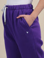 Amswan Womens Premium Cotton Purple Sweatpant